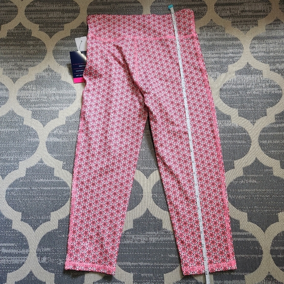 Gap Fit girls M (8-9) Capri Sport pink floral - Picture 2 of 5